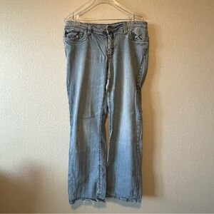 Refuge, Women’s Y2K Light Blue 5 Pocket Straight Leg Jeans, Size 13